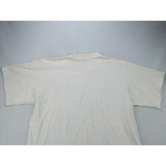 Vintage Aruba Club Caribbean T Shirt Size L Fruit of the Loom Made in USA White - Picture 6 of 11